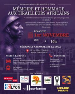 Cimetière militaire de La Doua à Villeurbanne, lieu de mémoire des soldats africains honorés le 1er novembre 2026